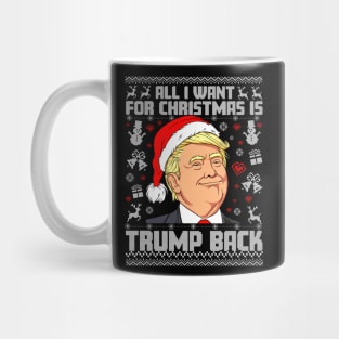 All i want for Christmas is Trump Back Mug